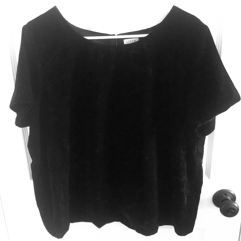 Black velvet shirt